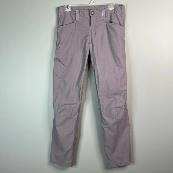 PATAGONIA Venga Worn Wear Rock Pants Smokey Violet Mid-Rise Side Pocket Size 8 - Picture 12 of 12